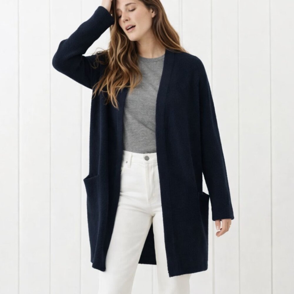 Jenni Kayne Midnight Blue Sweater Coat XS